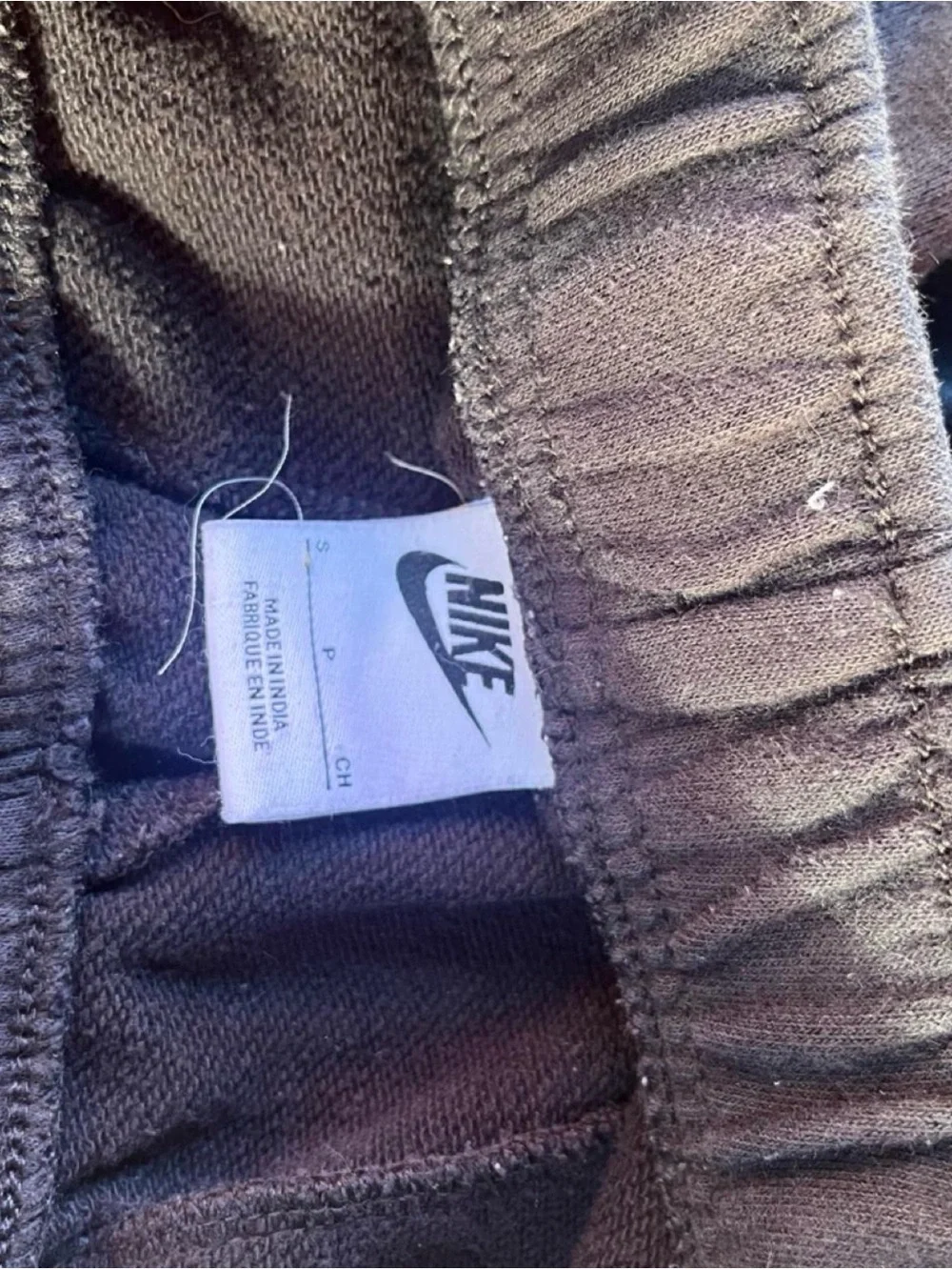Nike Black Fleece Jogger Pants with White Swoosh